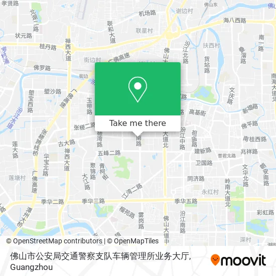 佛山市公安局交通警察支队车辆管理所业务大厅 map
