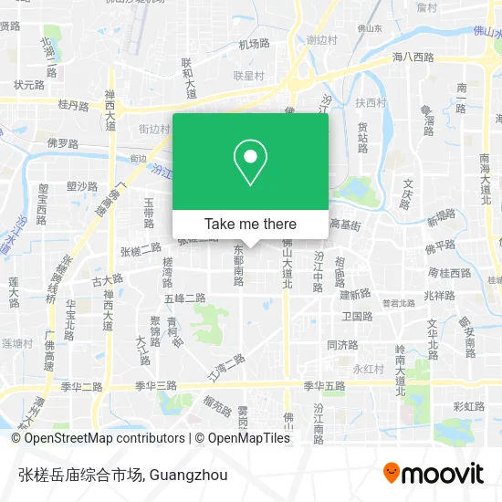 张槎岳庙综合市场 map