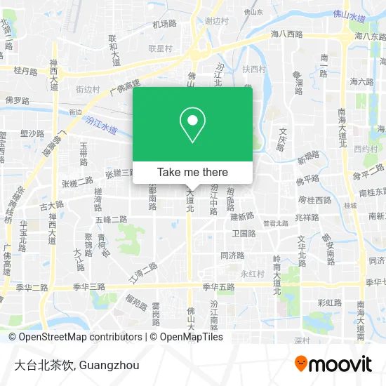 大台北茶饮 map