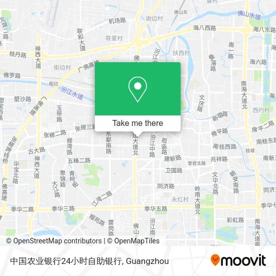 中国农业银行24小时自助银行 map