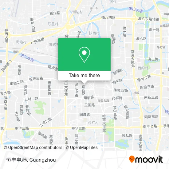 恒丰电器 map