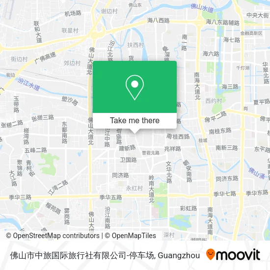 佛山市中旅国际旅行社有限公司-停车场 map