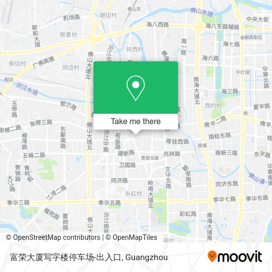 富荣大厦写字楼停车场-出入口 map