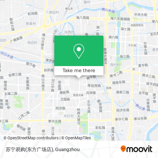 苏宁易购(东方广场店) map