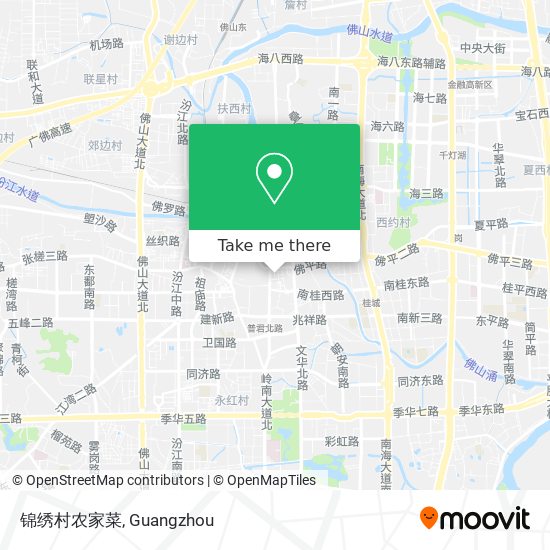 锦绣村农家菜 map