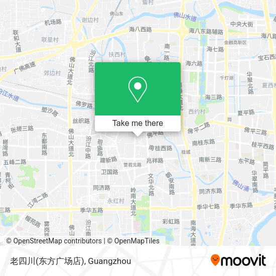 老四川(东方广场店) map