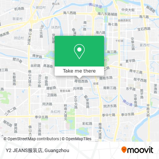 Y2 JEANS服装店 map
