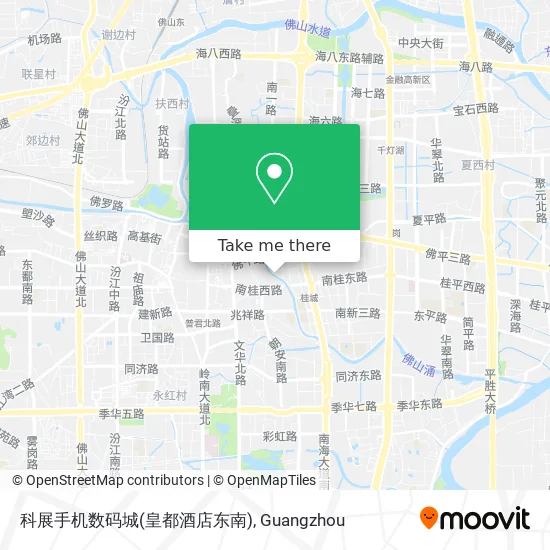 科展手机数码城(皇都酒店东南) map