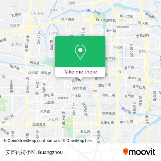 安怀内街小区 map