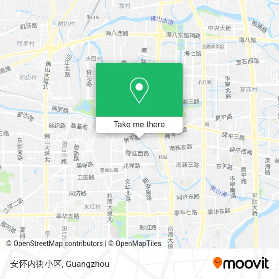 安怀内街小区 map