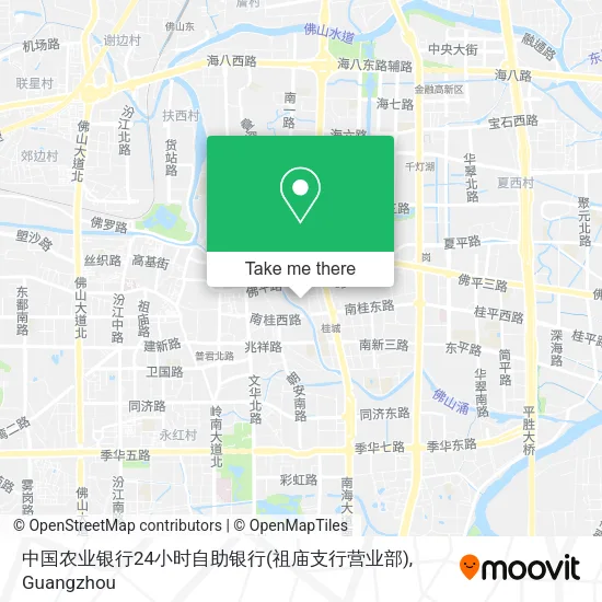 中国农业银行24小时自助银行(祖庙支行营业部) map