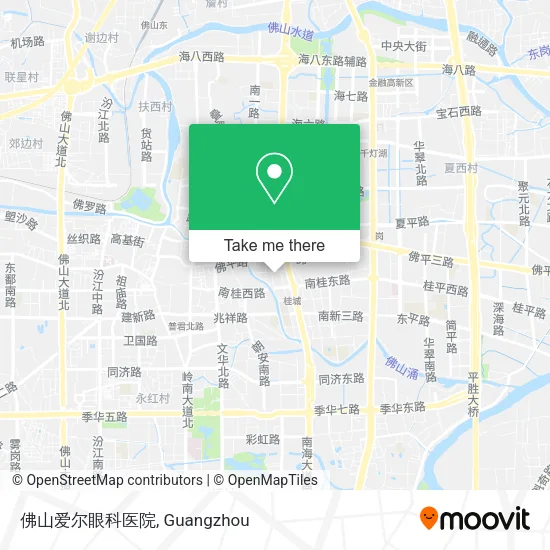 佛山爱尔眼科医院 map