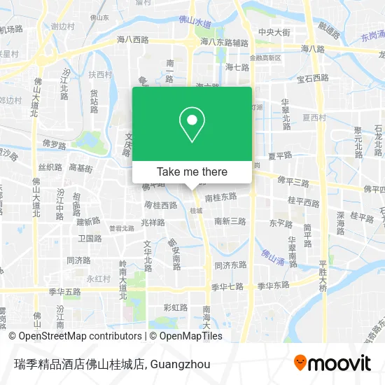 瑞季精品酒店佛山桂城店 map