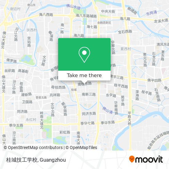 桂城技工学校 map