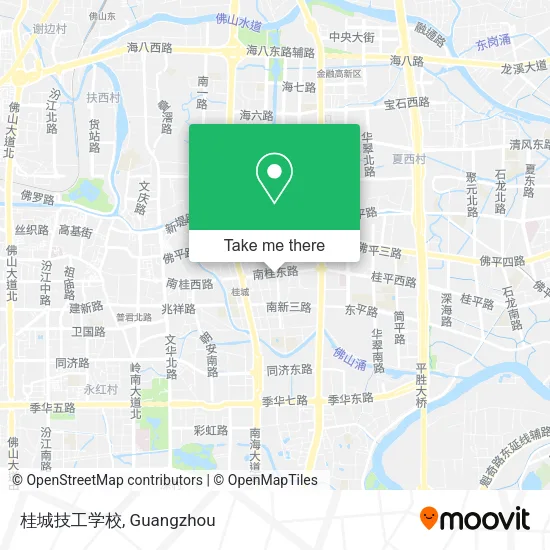 桂城技工学校 map