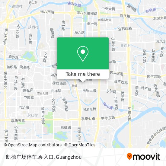 凯德广场停车场-入口 map