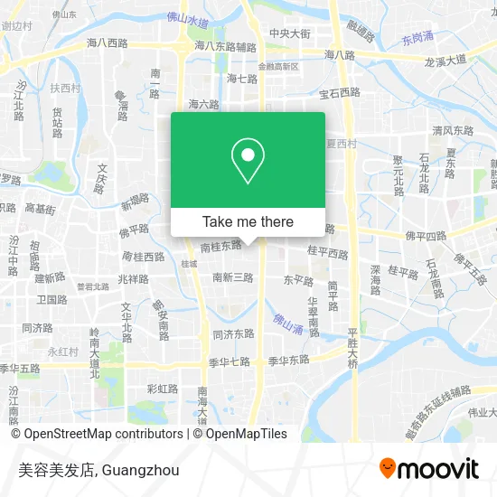 美容美发店 map