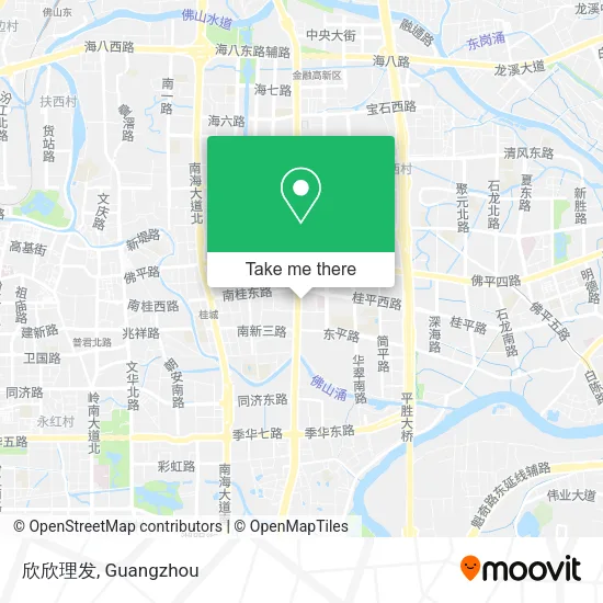 欣欣理发 map