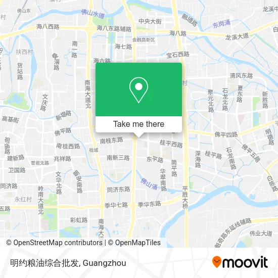明约粮油综合批发 map