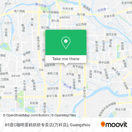85度C咖啡蛋糕烘焙专卖店(万科店) map