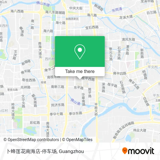 卜蜂莲花南海店-停车场 map