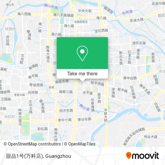 甜品1号(万科店) map