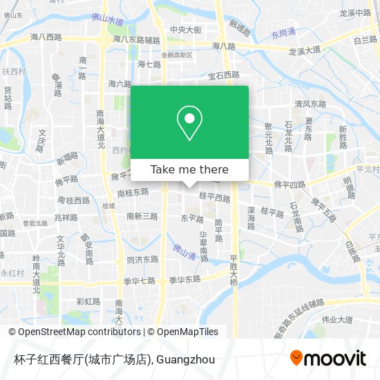 杯子红西餐厅(城市广场店) map
