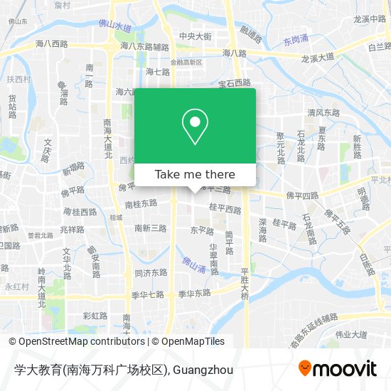 学大教育(南海万科广场校区) map