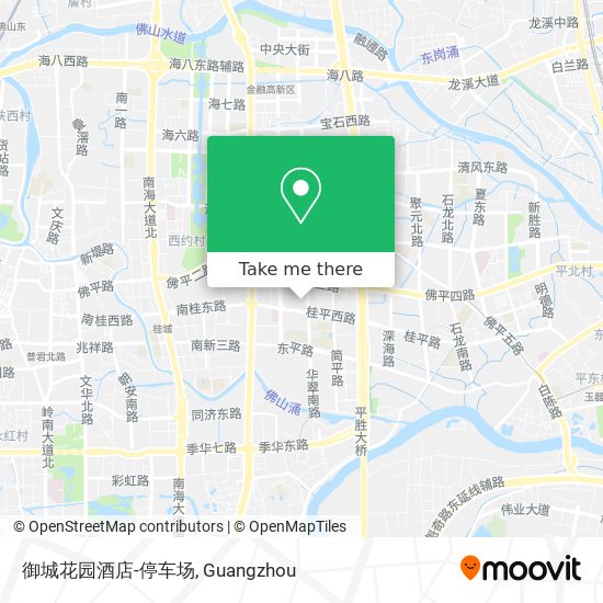 御城花园酒店-停车场 map