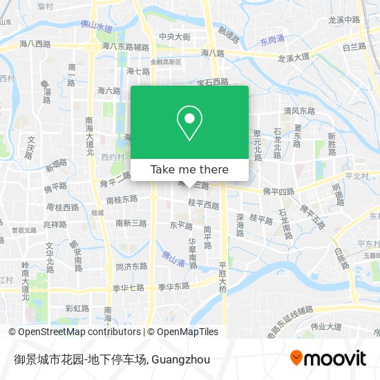 御景城市花园-地下停车场 map