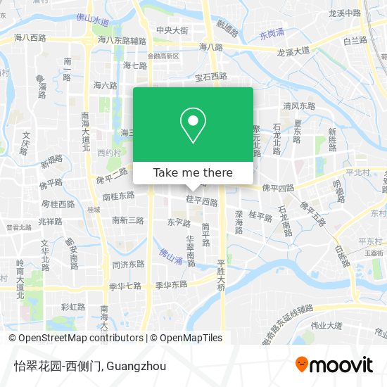 怡翠花园-西侧门 map