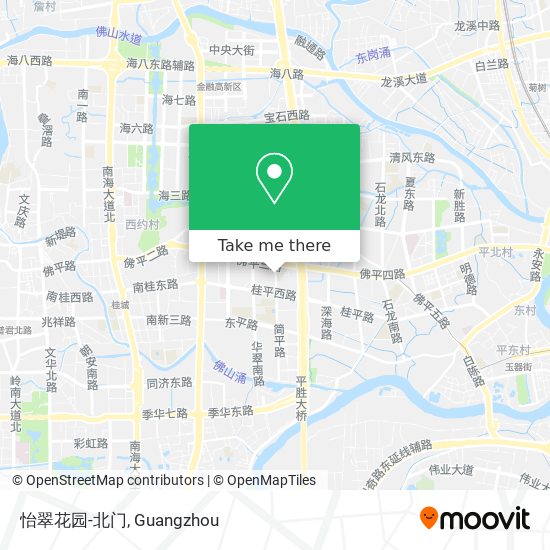 怡翠花园-北门 map