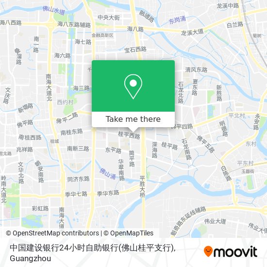 中国建设银行24小时自助银行(佛山桂平支行) map