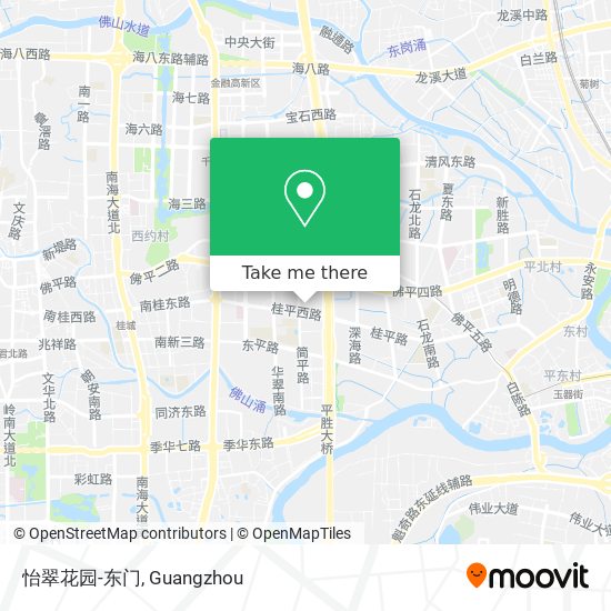 怡翠花园-东门 map