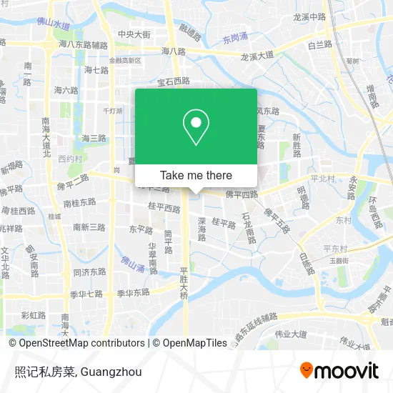 照记私房菜 map