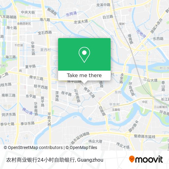农村商业银行24小时自助银行 map