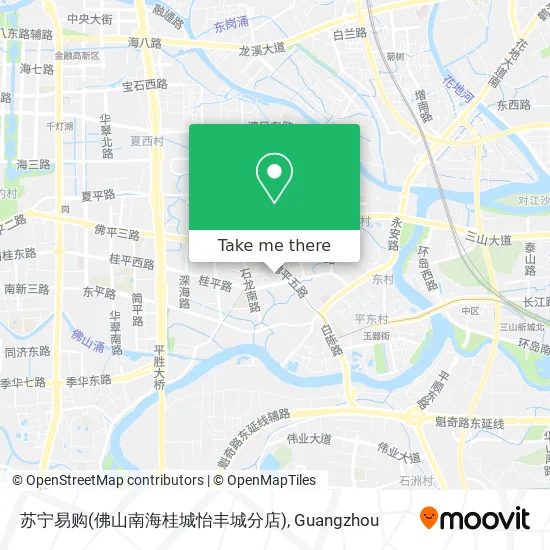 苏宁易购(佛山南海桂城怡丰城分店) map