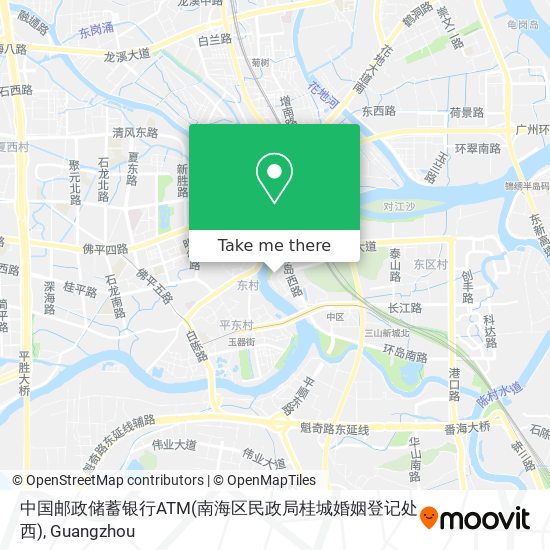 中国邮政储蓄银行ATM(南海区民政局桂城婚姻登记处西) map