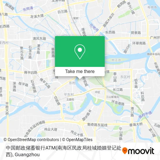 中国邮政储蓄银行ATM(南海区民政局桂城婚姻登记处西) map
