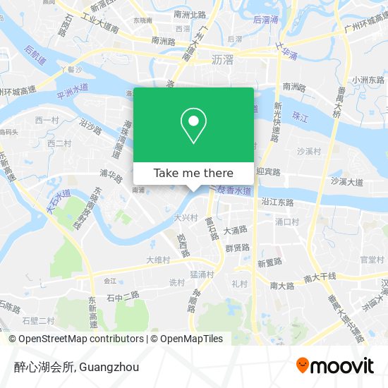 醉心湖会所 map