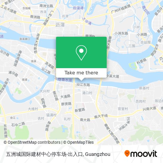 五洲城国际建材中心停车场-出入口 map