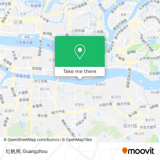 红帆阁 map