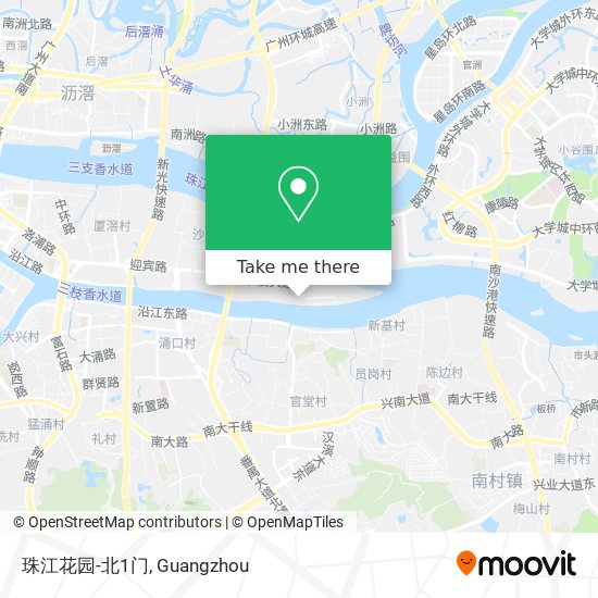 珠江花园-北1门 map