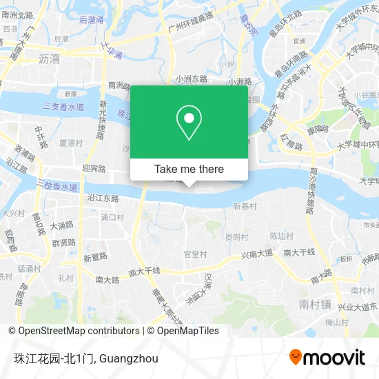 珠江花园-北1门 map