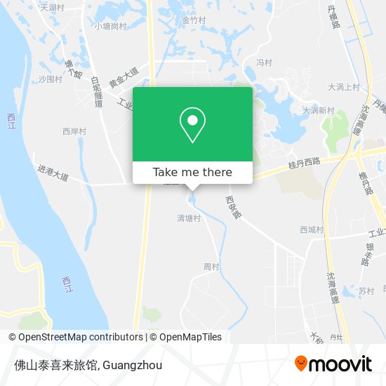 佛山泰喜来旅馆 map