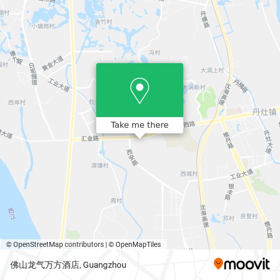 佛山龙气万方酒店 map