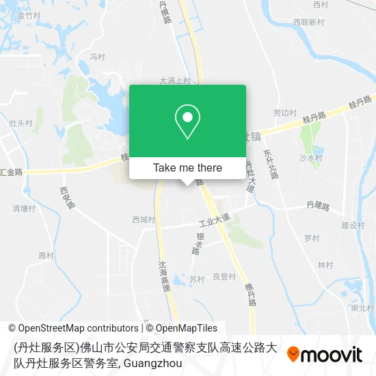 (丹灶服务区)佛山市公安局交通警察支队高速公路大队丹灶服务区警务室 map