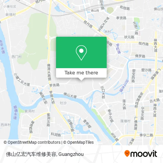 佛山亿宏汽车维修美容 map