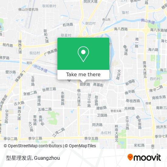 型星理发店 map