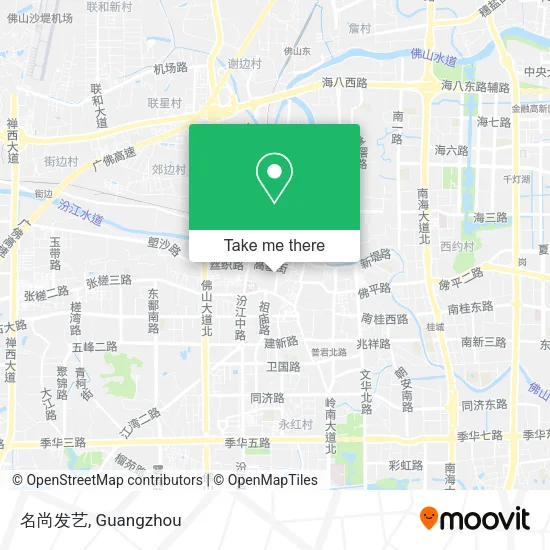 名尚发艺 map